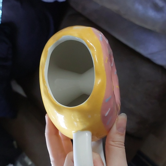 Ceramic Pink Sprinkle Donut Mug - Picture 5 of 5